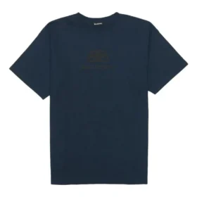 Camiseta BB de punto entrelazado lavada y de talla grande «Azul marino y negro» 583214TFV658060