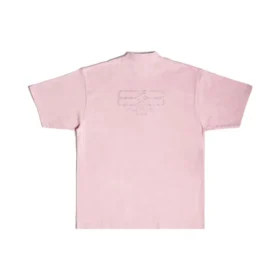 Camiseta BB Paris Strass de corte mediano «Rosa» 739784TOVU83167