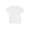 Camiseta blanca de manga corta holgada con logo de letras pequeñas 556104TYK289000