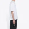 Camiseta blanca de manga corta y cómoda con estampado del logotipo de Balenciaga para hombre 612966TIV549040