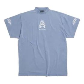 Camiseta Burning Unity Oversized «Azul claro» 787349TQVW74164