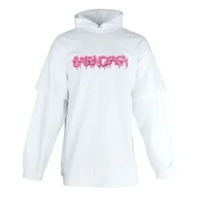 Camiseta con capucha de manga larga doble Slime «White Bubblegum» 681029TLVF10901