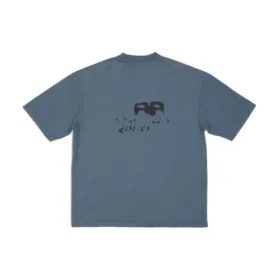 Camiseta con ícono BB Icon dibujado a mano, corte mediano «Azul Negro» 612966TNVN44183