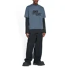 Camiseta con ícono BB Icon dibujado a mano, corte mediano «Azul Negro» 612966TNVN44183