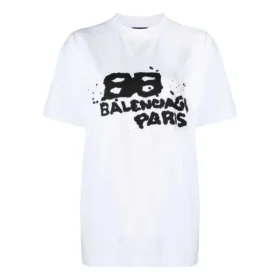 Camiseta con ícono de BB Icon dibujado a mano, corte mediano, «Blanco» 612965TNVN49040