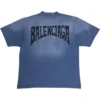Camiseta con diseño dibujado a mano «Azul» 764235TPVU42671
