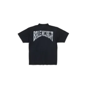Camiseta con diseño dibujado a mano, corte mediano «Black Faded» 764235TPVU41569