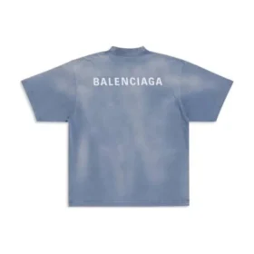 Camiseta con espalda al aire, corte mediano «Azul y blanco» 764235TPVK14313