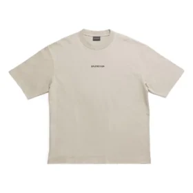 Camiseta con espalda al descubierto, corte mediano «Beige» 612966TOVJ89763