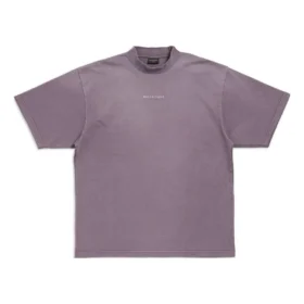 Camiseta con espalda al descubierto, corte mediano «Purple Grey» 764235TPVK15500