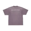 Camiseta con espalda al descubierto, corte mediano «Purple Grey» 764235TPVK15500