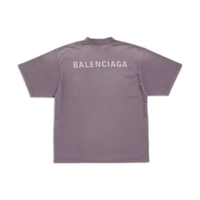 Camiseta con espalda al descubierto, corte mediano «Purple Grey» 764235TPVK15500