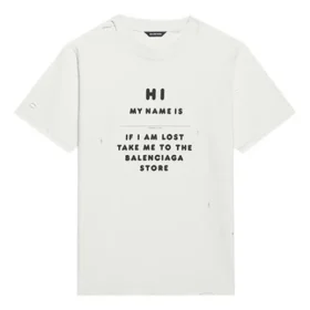 Camiseta con estampado de logotipo FW21, color blanco 661705TKVF19081