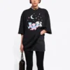 Camiseta con estampado Love Bear de la colección SS21, color negro 641532TJVI11000