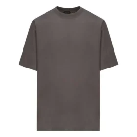 Camiseta con etiqueta de cuidado, corte mediano «Gris Negro» 724514TNVL91219