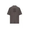 Camiseta con etiqueta de cuidado, corte mediano «Gris Negro» 724514TNVL91219