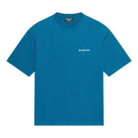 Camiseta con logotipo, corte mediano «Azul» 612966TLVB99567