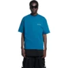 Camiseta con logotipo, corte mediano «Azul» 612966TLVB99567