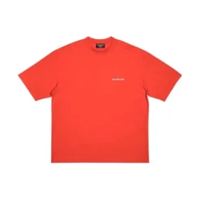 Camiseta con logotipo, corte mediano «Rojo brillante» 612966TMVF43168