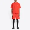 Camiseta con logotipo, corte mediano «Rojo brillante» 612966TMVF43168