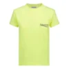 Camiseta con logotipo impreso, cuello redondo, amarilla 612964TJVF77110