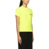 Camiseta con logotipo impreso, cuello redondo, amarilla 612964TJVF77110