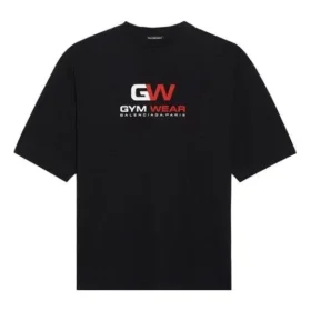 Camiseta con logotipo para gimnasio «Negro» 620969TIVD51000