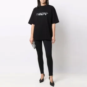 Camiseta con logotipo Slime, corte mediano «Negro» 612966TLVF11069