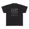 Camiseta con logotipos de Archives, oversize «Negro» 712398TNVQ71070