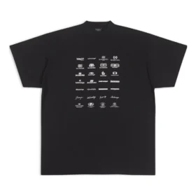 Camiseta con logotipos de Archives, oversize «Negro» 712398TNVQ71070