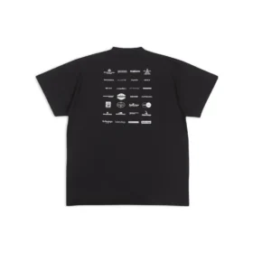 Camiseta con logotipos de Archives, oversize «Negro» 712398TNVQ71070