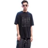 Camiseta con logotipos de Archives, oversize «Negro» 712398TNVQ71070