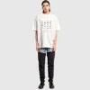 Camiseta con logotipos de archivo, oversize «Blanco» 712398TNVQ79784