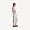 Camiseta corta para mujer «520 stickers» en rosa viejo/blanco