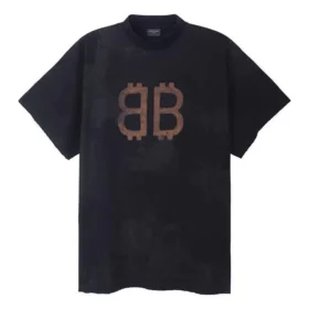 Camiseta Crypto Oversized «Black Faded» 739028TOVN81055