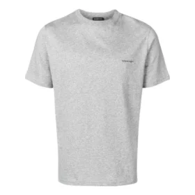 Camiseta de algodón con estampado de logo pequeño «Gris» 556151TYK281300
