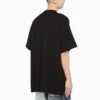 Camiseta de algodón con estampado del logotipo universitario «Negro» 676589TLV898067