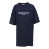 Camiseta de algodón de corte oversize «Azul oscuro» 583218TFV44