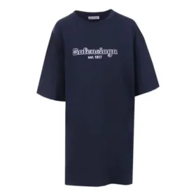 Camiseta de algodón de corte oversize «Azul oscuro» 583218TFV44