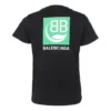 Camiseta de algodón ecológica de manga corta, color negro 578133THV631000
