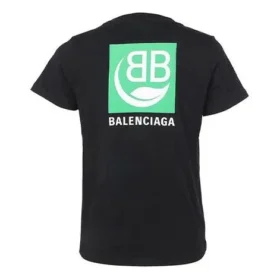 Camiseta de algodón ecológica de manga corta, color negro 578133THV631000