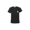 Camiseta de algodón ecológica de manga corta, color negro 578133THV631000