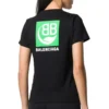 Camiseta de algodón ecológica de manga corta, color negro 578133THV631000