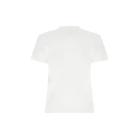 Camiseta de algodón estampada de manga corta, color blanco 612964TJVD69000