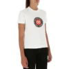 Camiseta de algodón estampada de manga corta, color blanco 612964TJVD69000