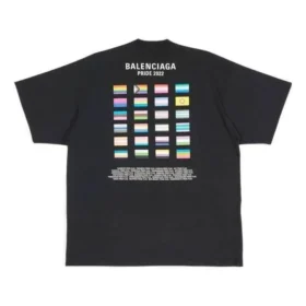 Camiseta de algodón oversize Pride 22 «Black White» 694576TMVO21070
