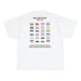 Camiseta de algodón oversize Pride 22 «Blanco Negro» 694576TMVO20904