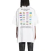 Camiseta de algodón oversize Pride 22 «Blanco Negro» 694576TMVO20904