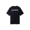 Camiseta de Balenciaga con diseño dibujado a mano, talle grande, «Negro» 641675TOVO51070