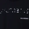 Camiseta de Balenciaga con diseño dibujado a mano, talle grande, «Negro» 641675TOVO51070